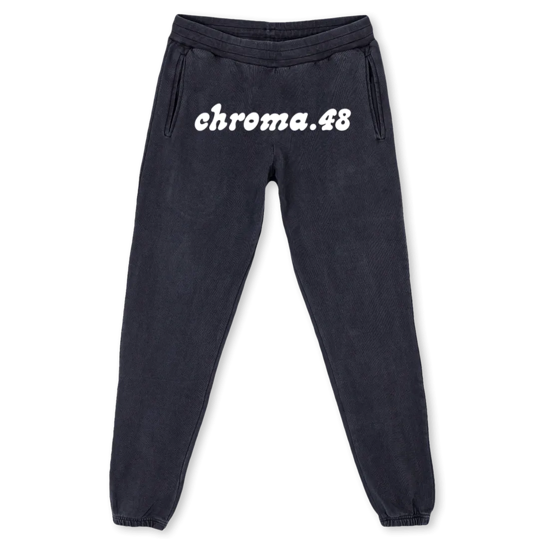 IKYDCPANTS Vintage Black Sweatpants.