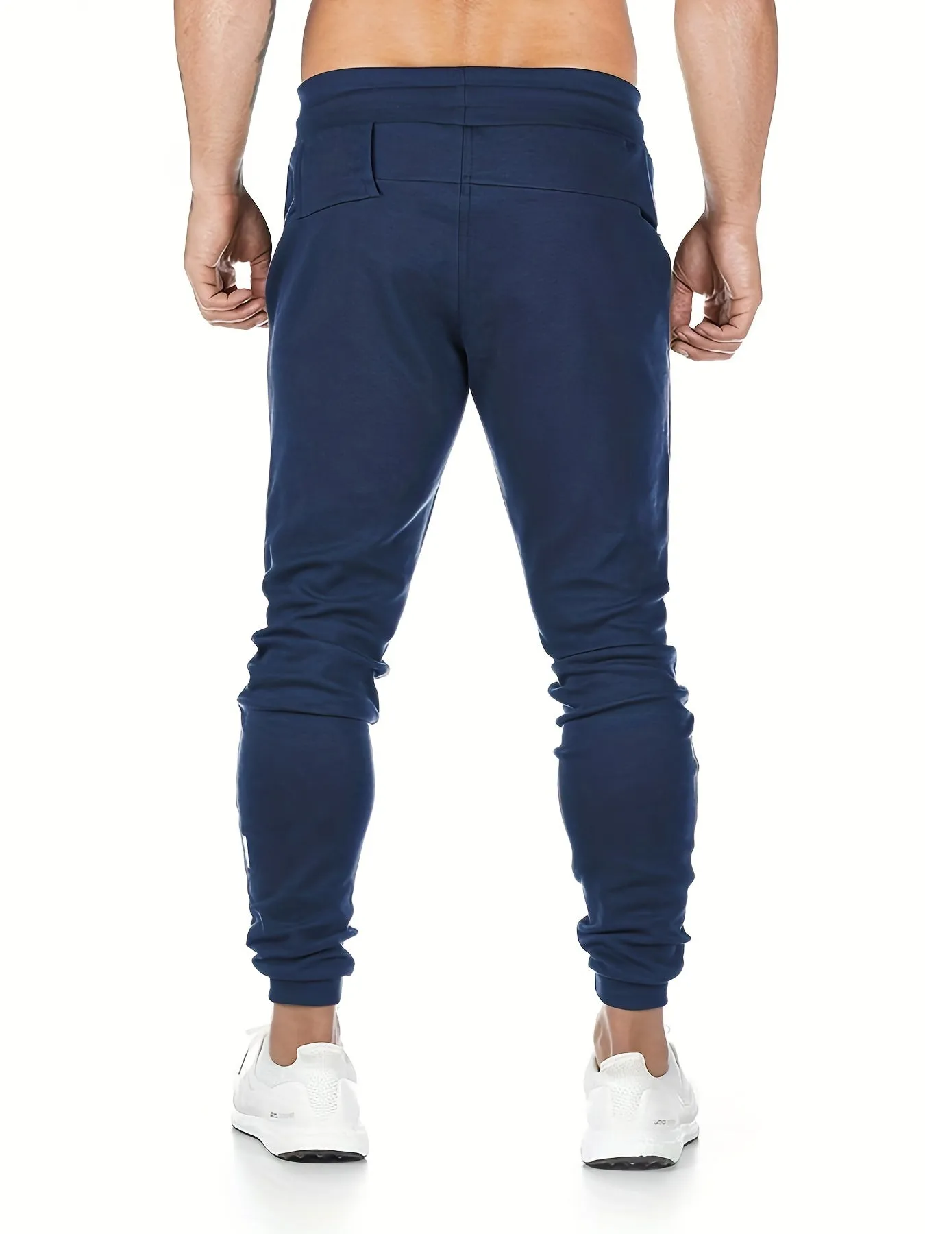 Ilooove Drawstring Sweatpants Loose Fit Pants Men's Casual Slightly Stretch Joggers For Men Spring Autumn Running Jogging