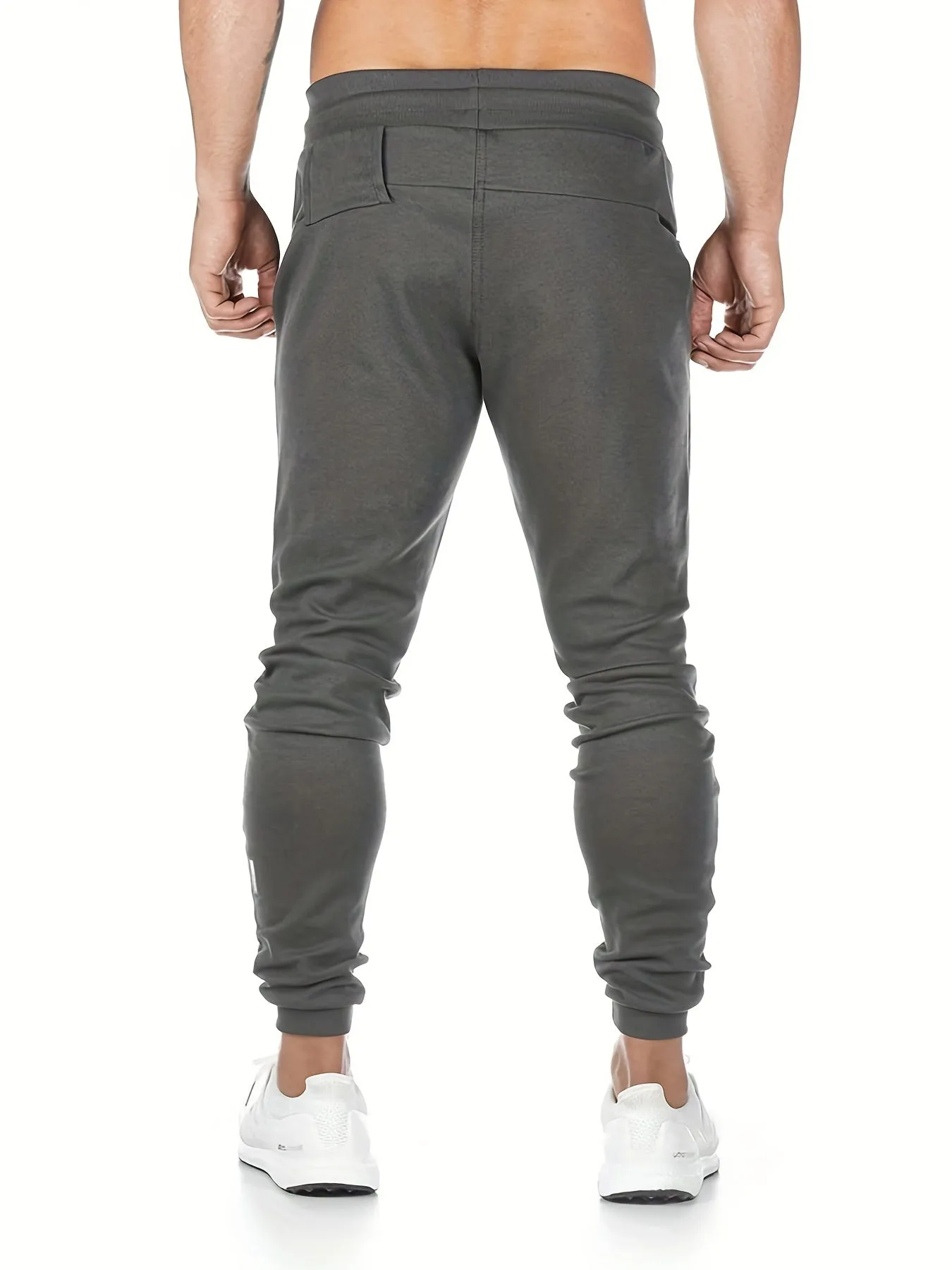 Ilooove Drawstring Sweatpants Loose Fit Pants Men's Casual Slightly Stretch Joggers For Men Spring Autumn Running Jogging