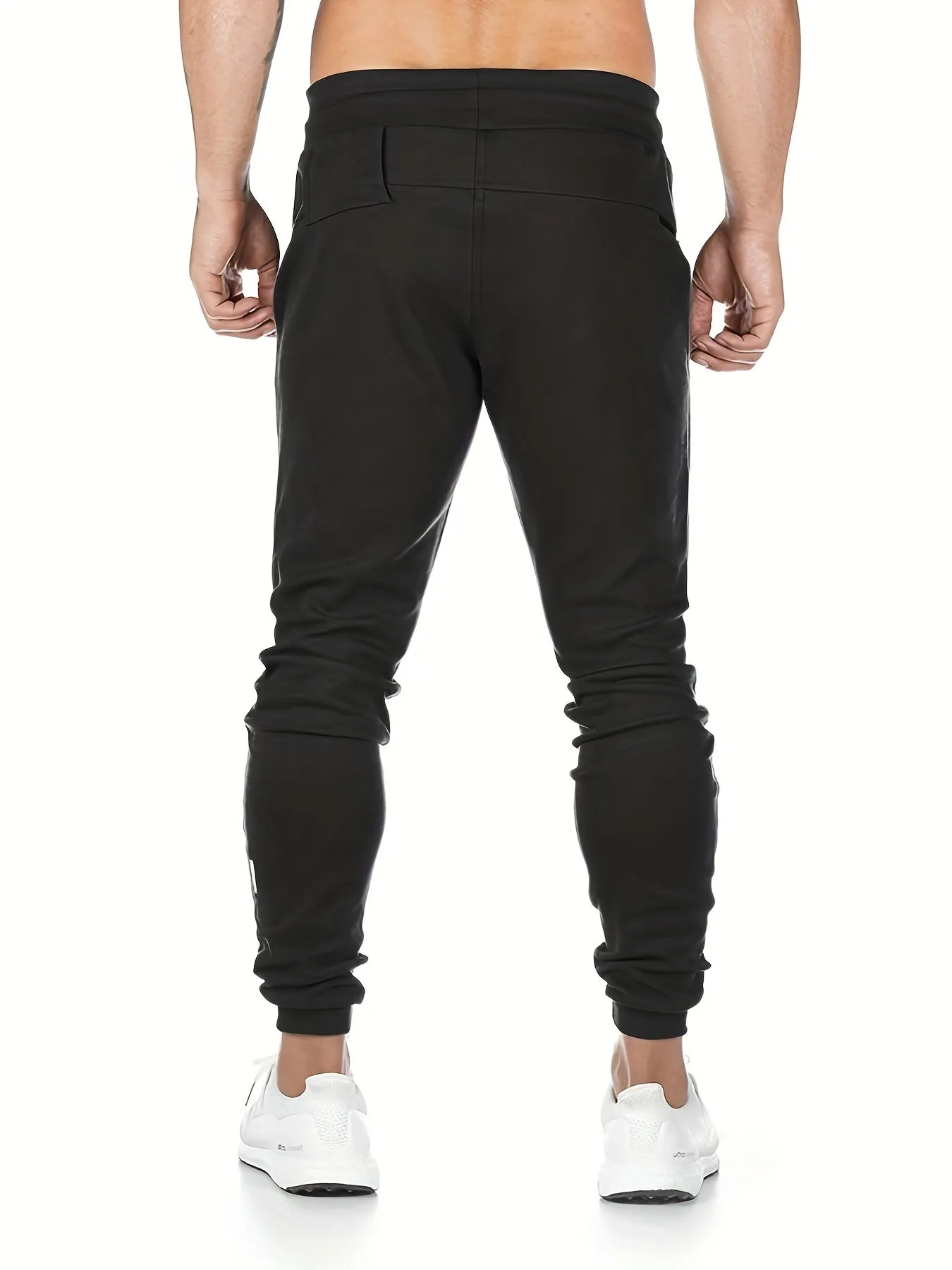 Ilooove Drawstring Sweatpants Loose Fit Pants Men's Casual Slightly Stretch Joggers For Men Spring Autumn Running Jogging