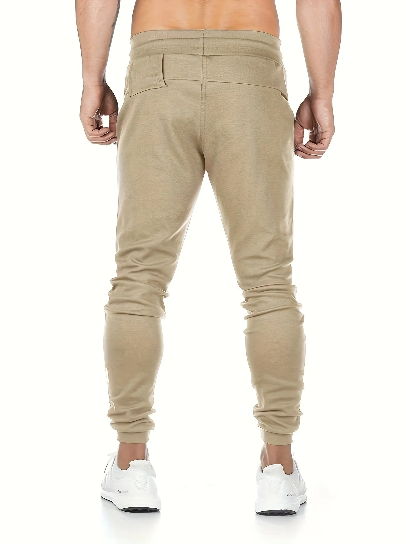 Ilooove Drawstring Sweatpants Loose Fit Pants Men's Casual Slightly Stretch Joggers For Men Spring Autumn Running Jogging