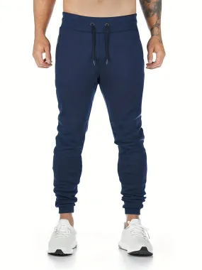 Ilooove Drawstring Sweatpants Loose Fit Pants Men's Casual Slightly Stretch Joggers For Men Spring Autumn Running Jogging