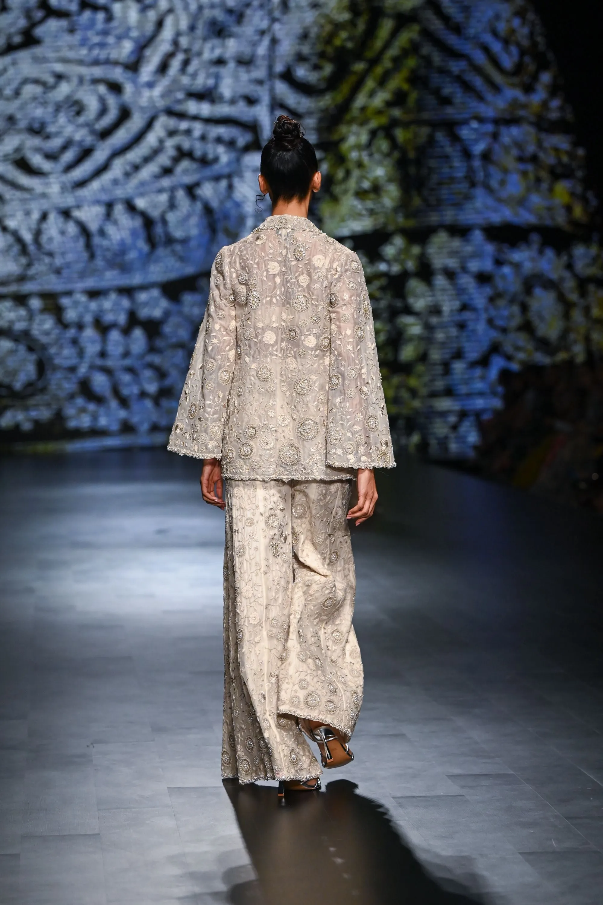 Ivory Embroidered Jacket & Pants