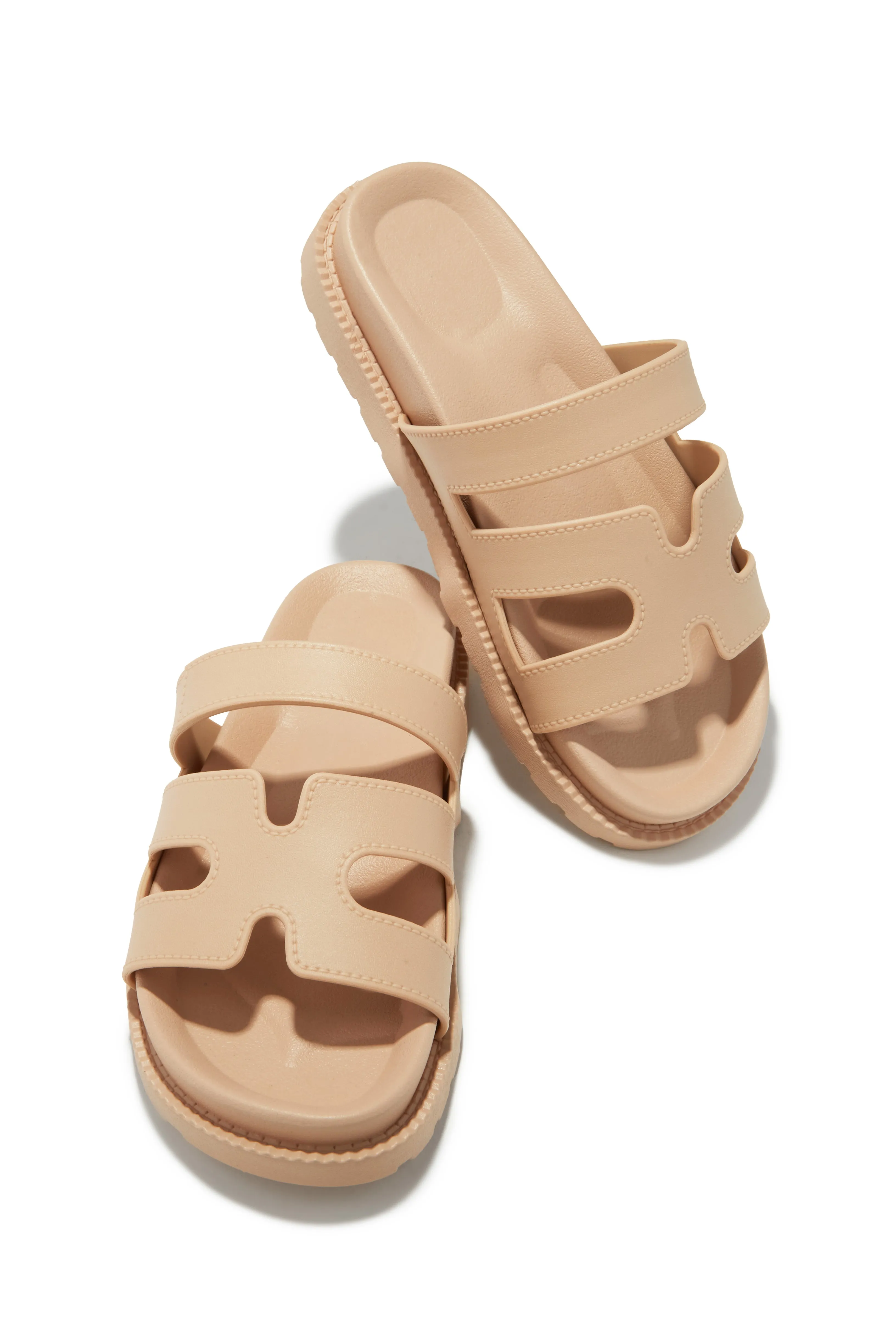 Kairi Chunky Slip On Sandals - Black