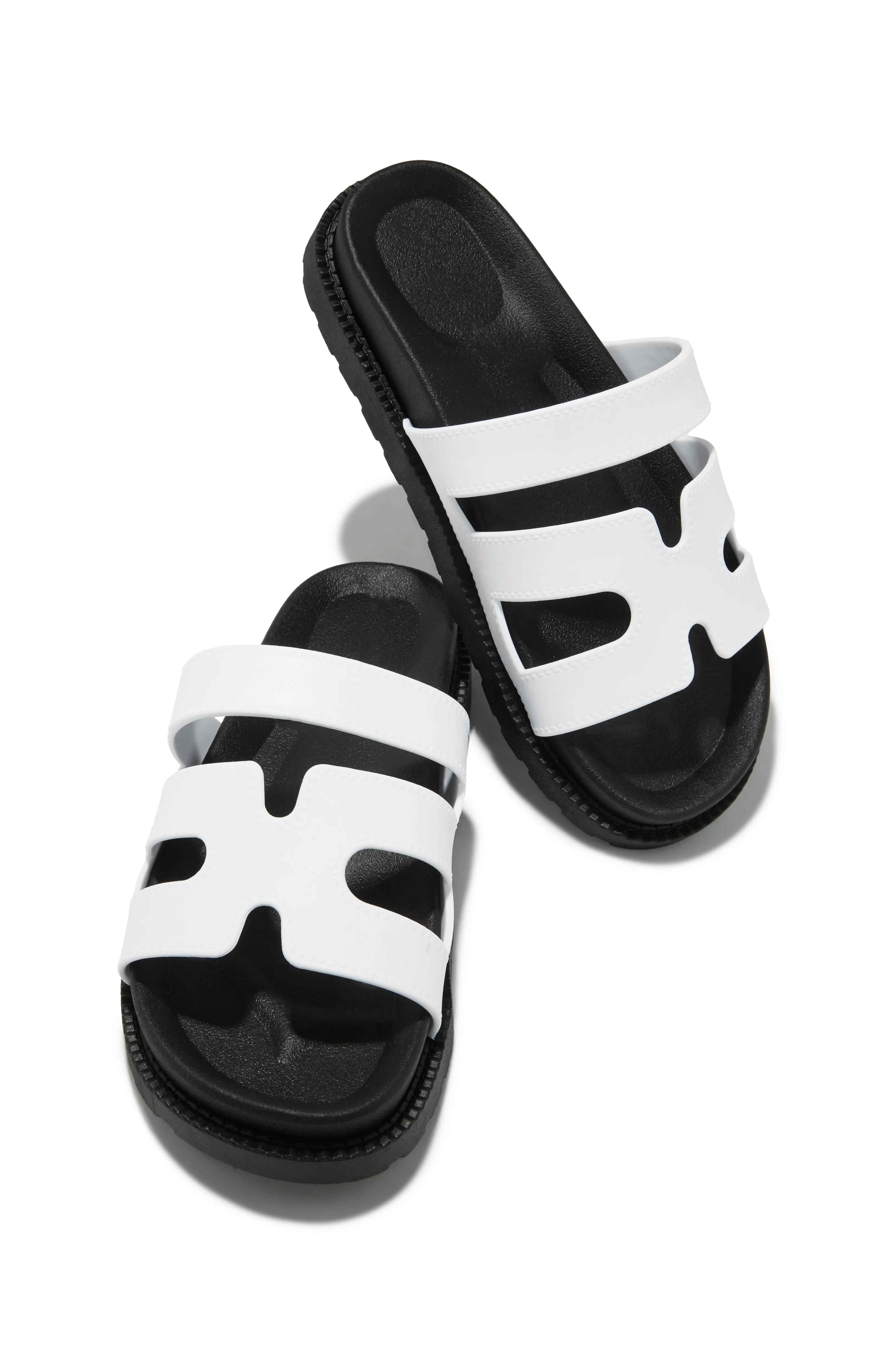 Kairi Chunky Slip On Sandals - Black