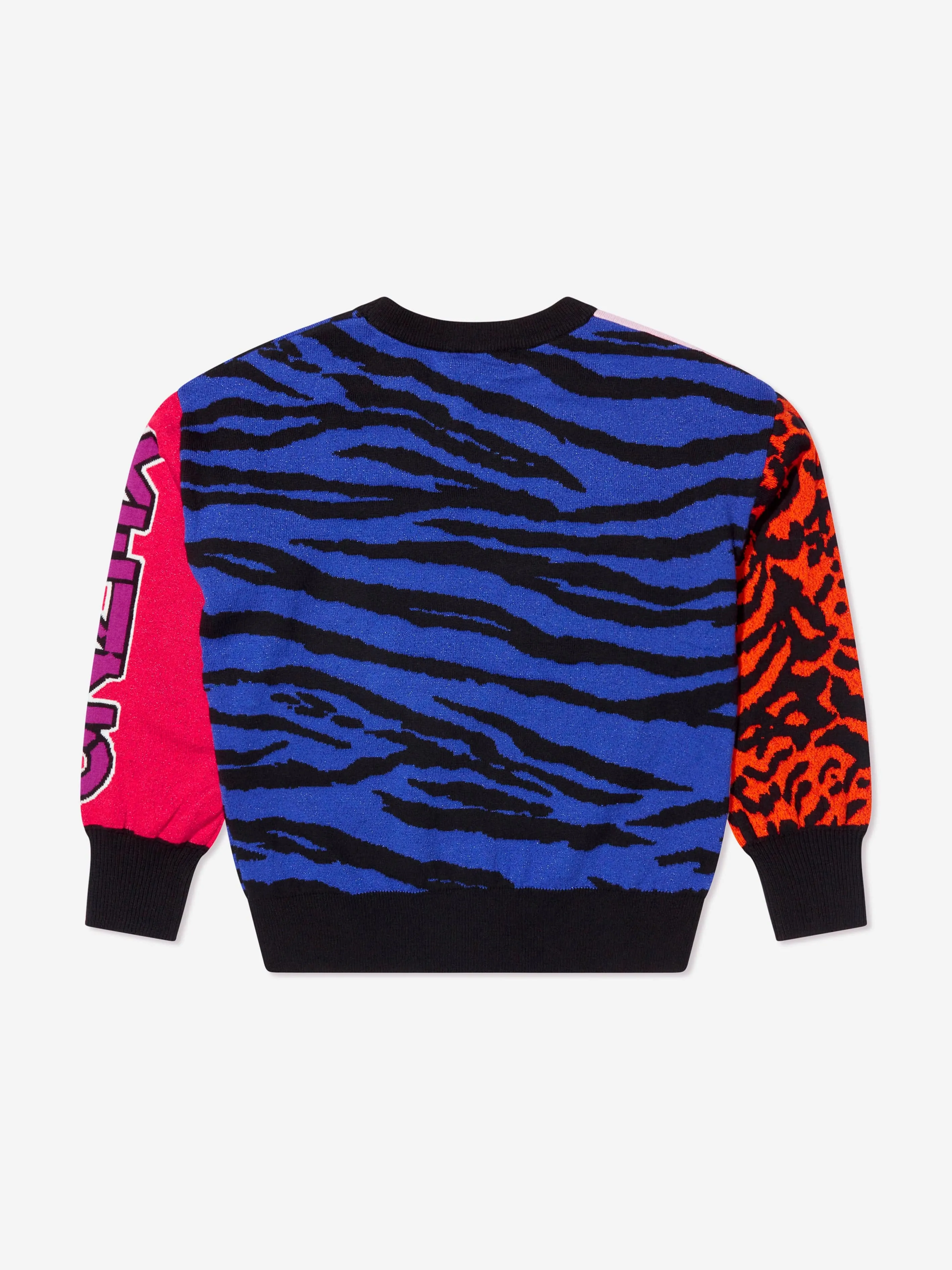 KENZO Girls Jacquard Knitted Tiger Jumper
