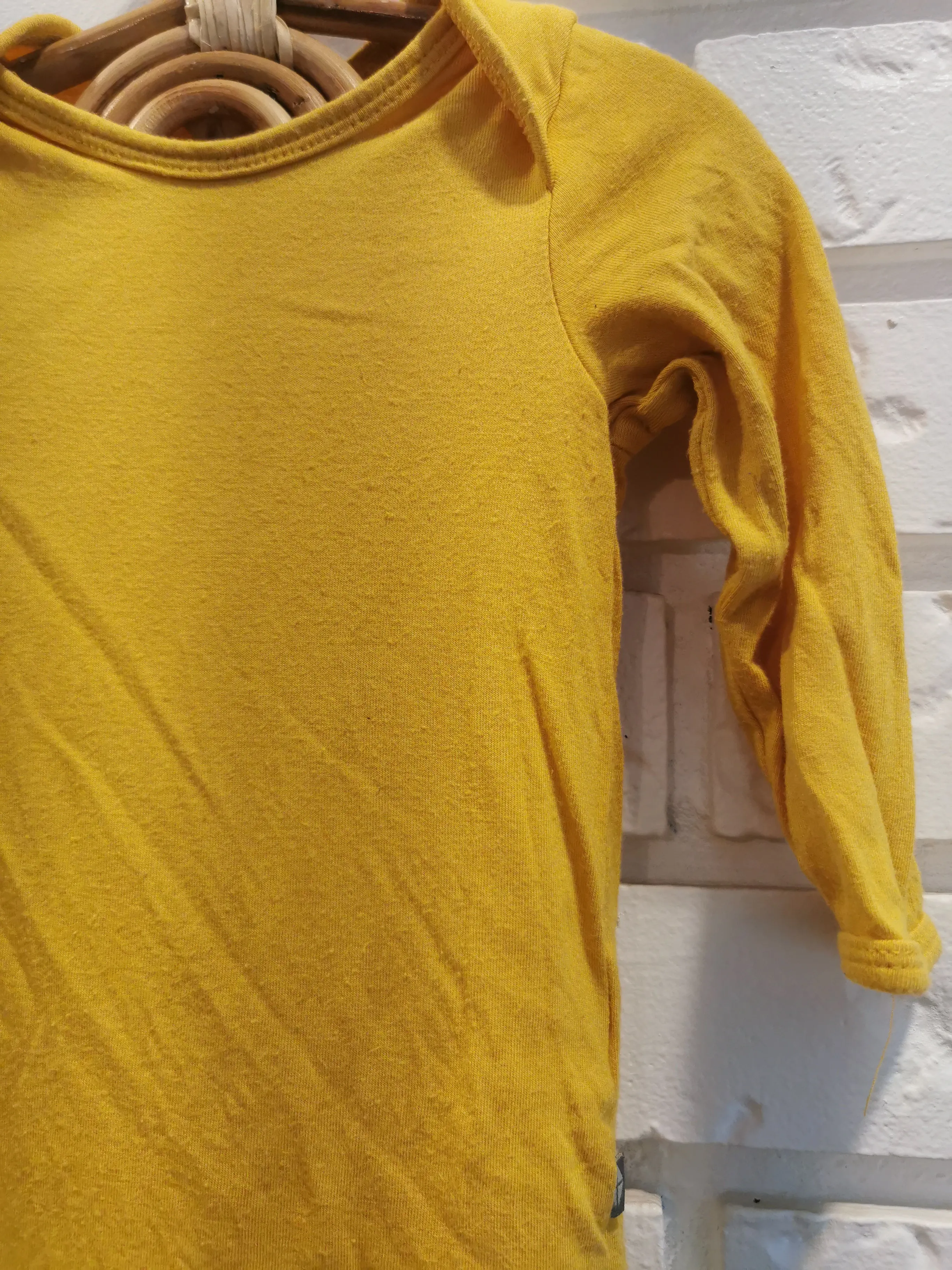 Kyte Baby Long Sleeve Bodysuit in Bright Yellow (3-6)