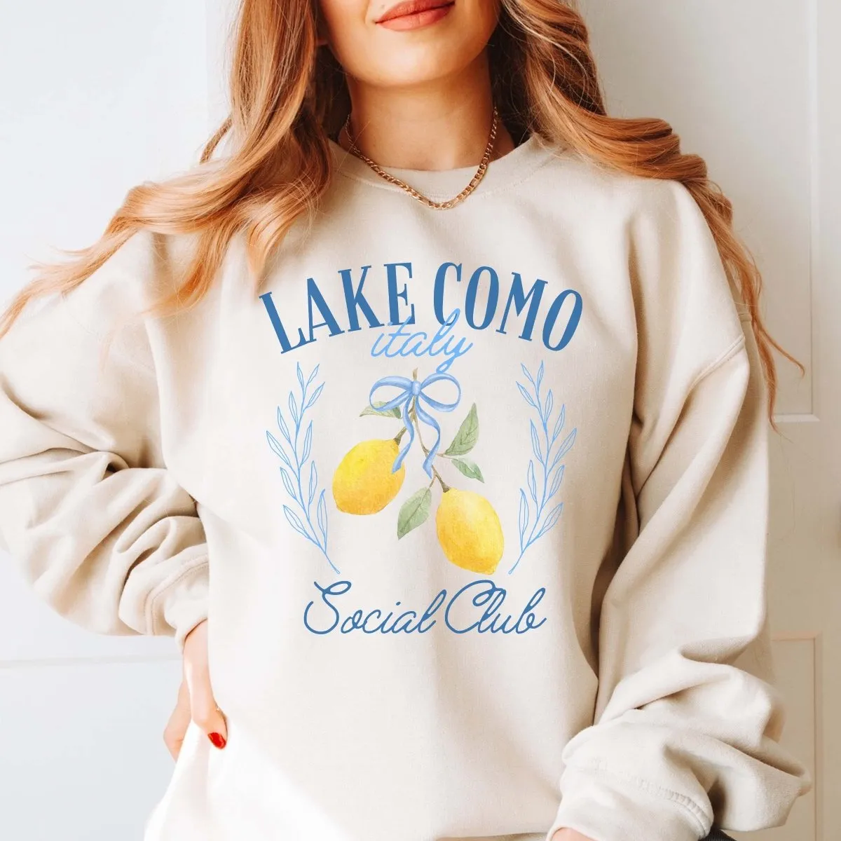 Lake Como Social Club Wholesale Sweatshirt - Quick Shipping