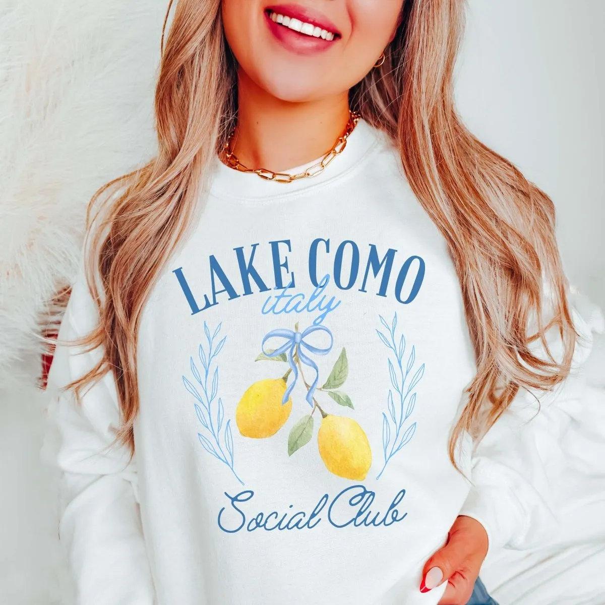 Lake Como Social Club Wholesale Sweatshirt - Quick Shipping
