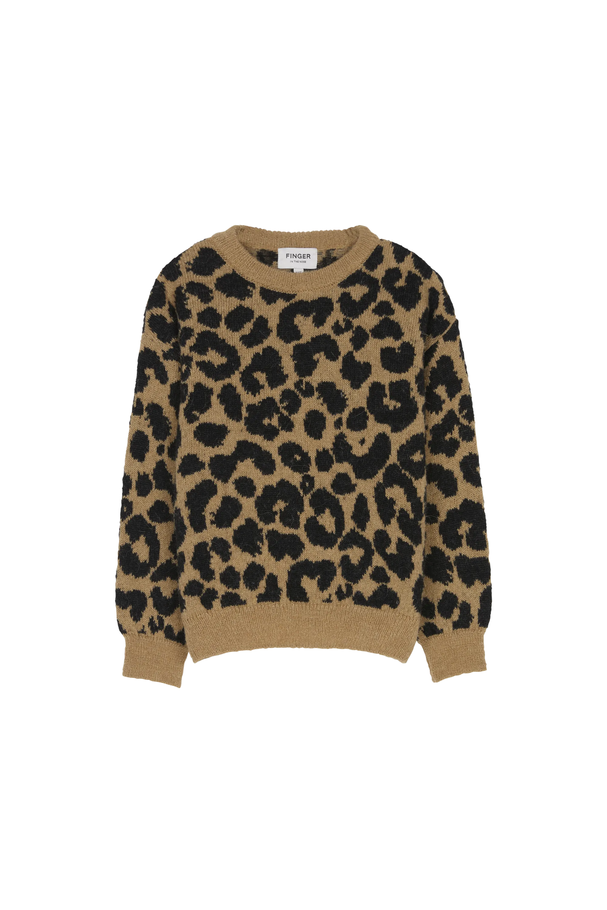 LAUREEN Mocca Leopard - Oversized Jumper