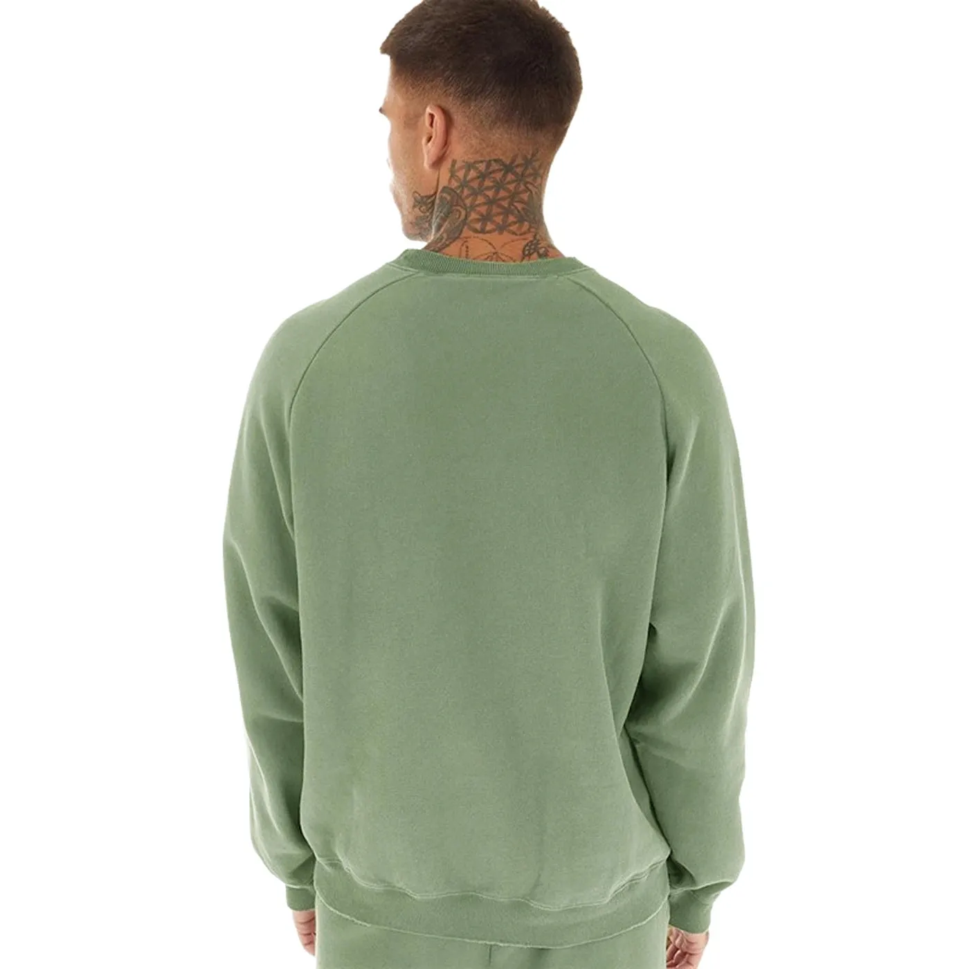 Light Green Raglan Sleeves Oversized Sweatshirt