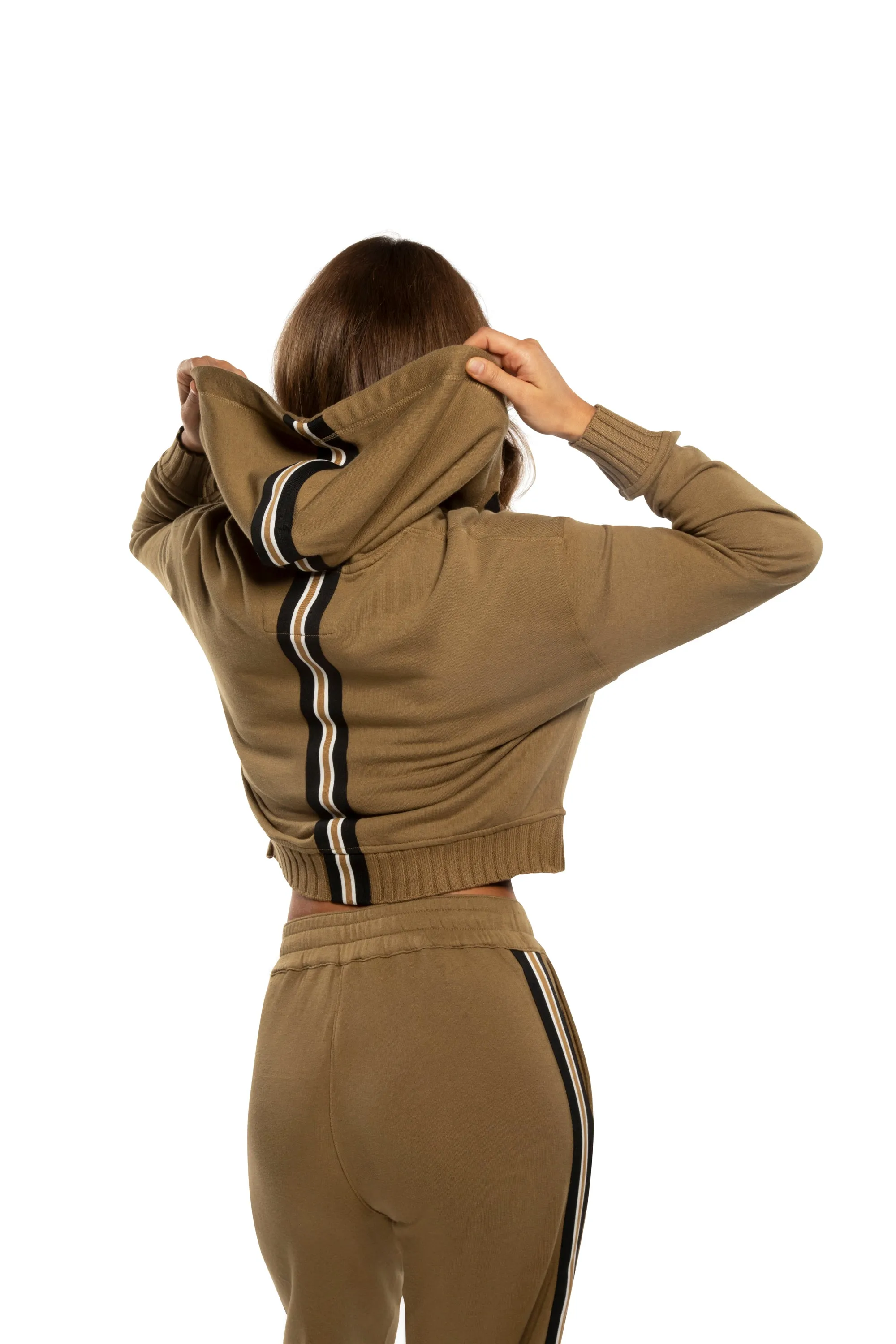 Lightweight Sweatpant With Side Tape Detail (Ghurka)