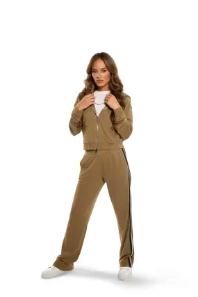 Lightweight Sweatpant With Side Tape Detail (Ghurka)
