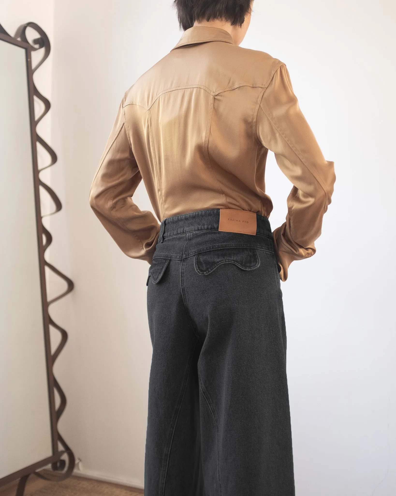 Linda Trousers Organic Cotton Denim Black