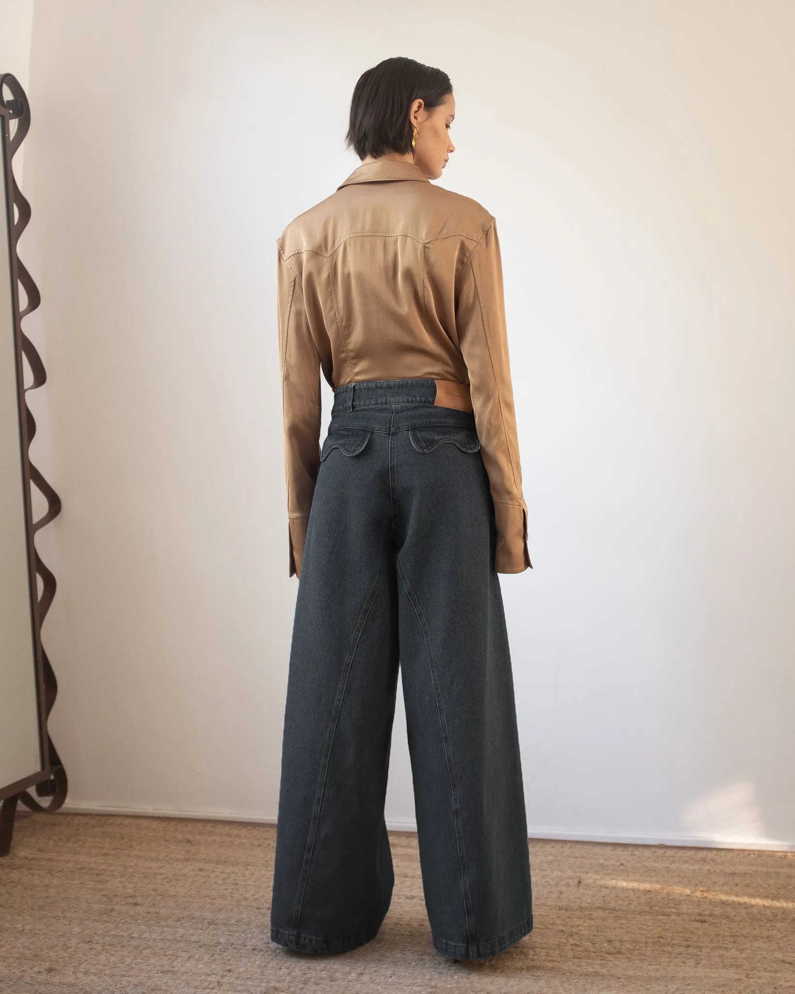 Linda Trousers Organic Cotton Denim Black