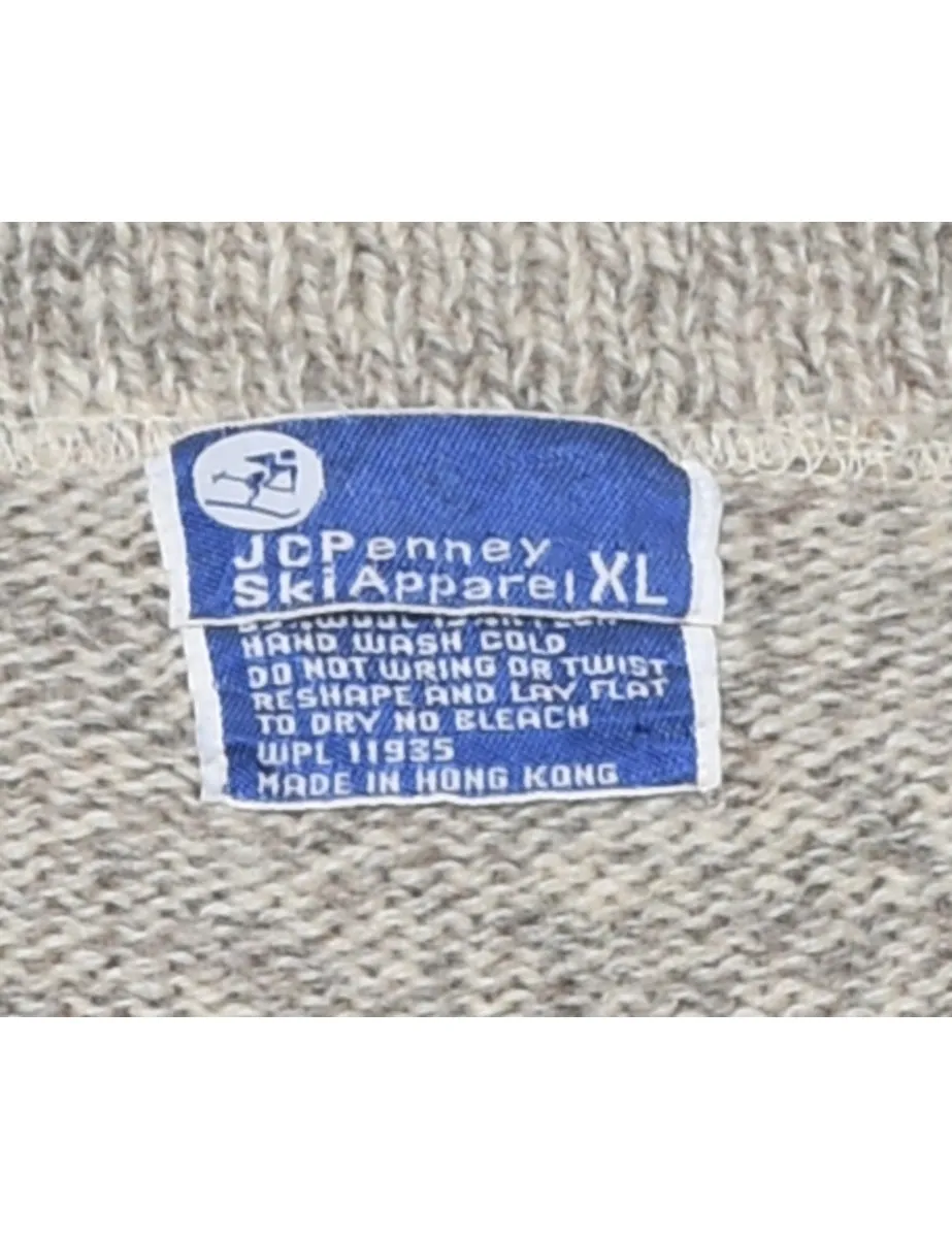 Long Sleeved Wool Jumper - XL