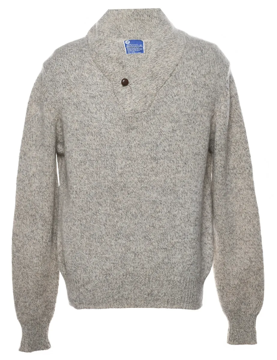 Long Sleeved Wool Jumper - XL