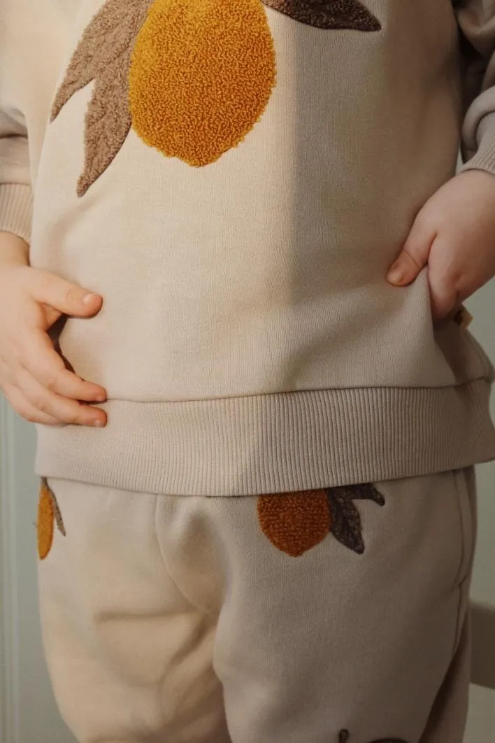 Lou Terry joggingbroek - Oxford Tan - Konges Slojd