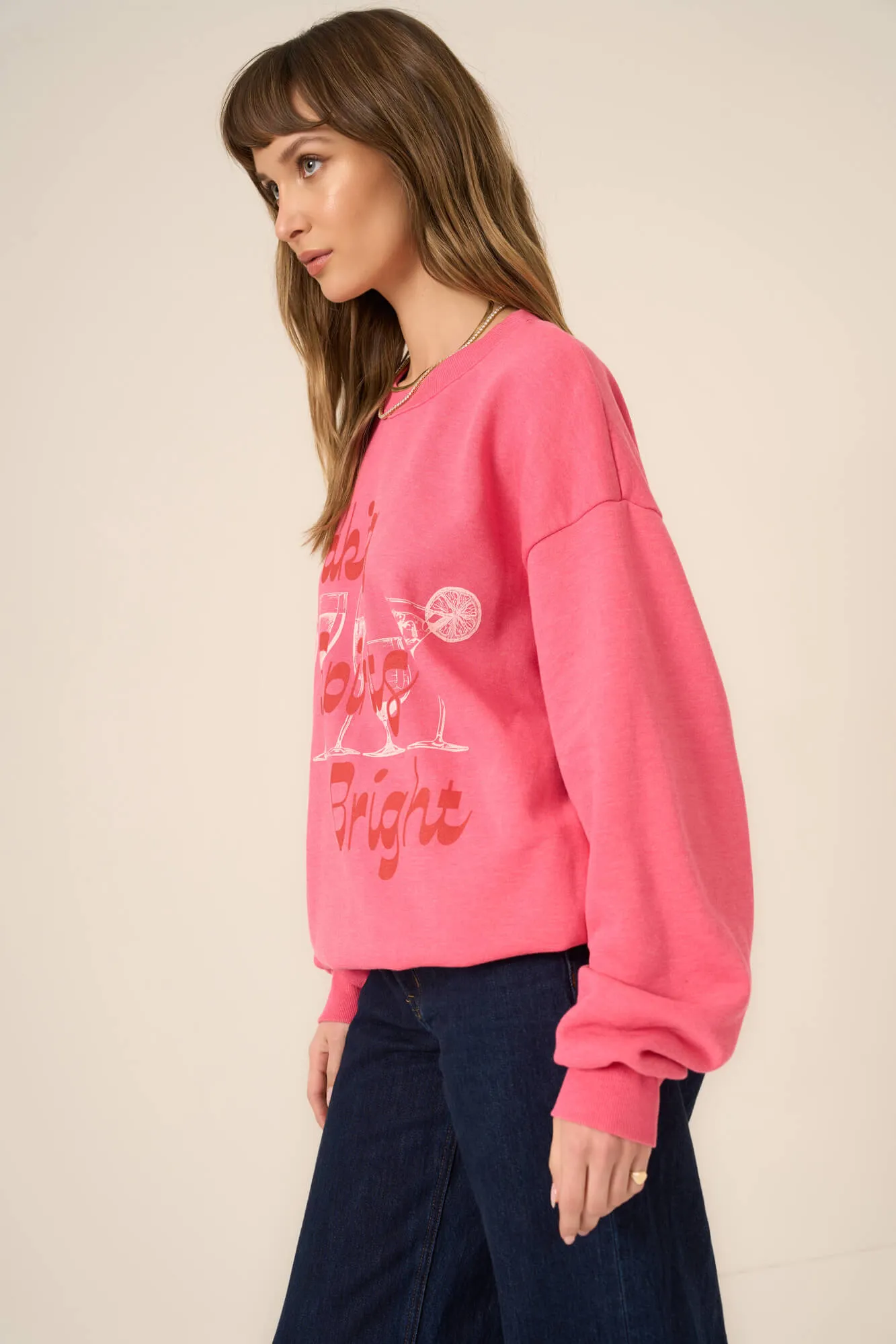 Making Spirits Bright Sweatshirt - Raspberry Blossom