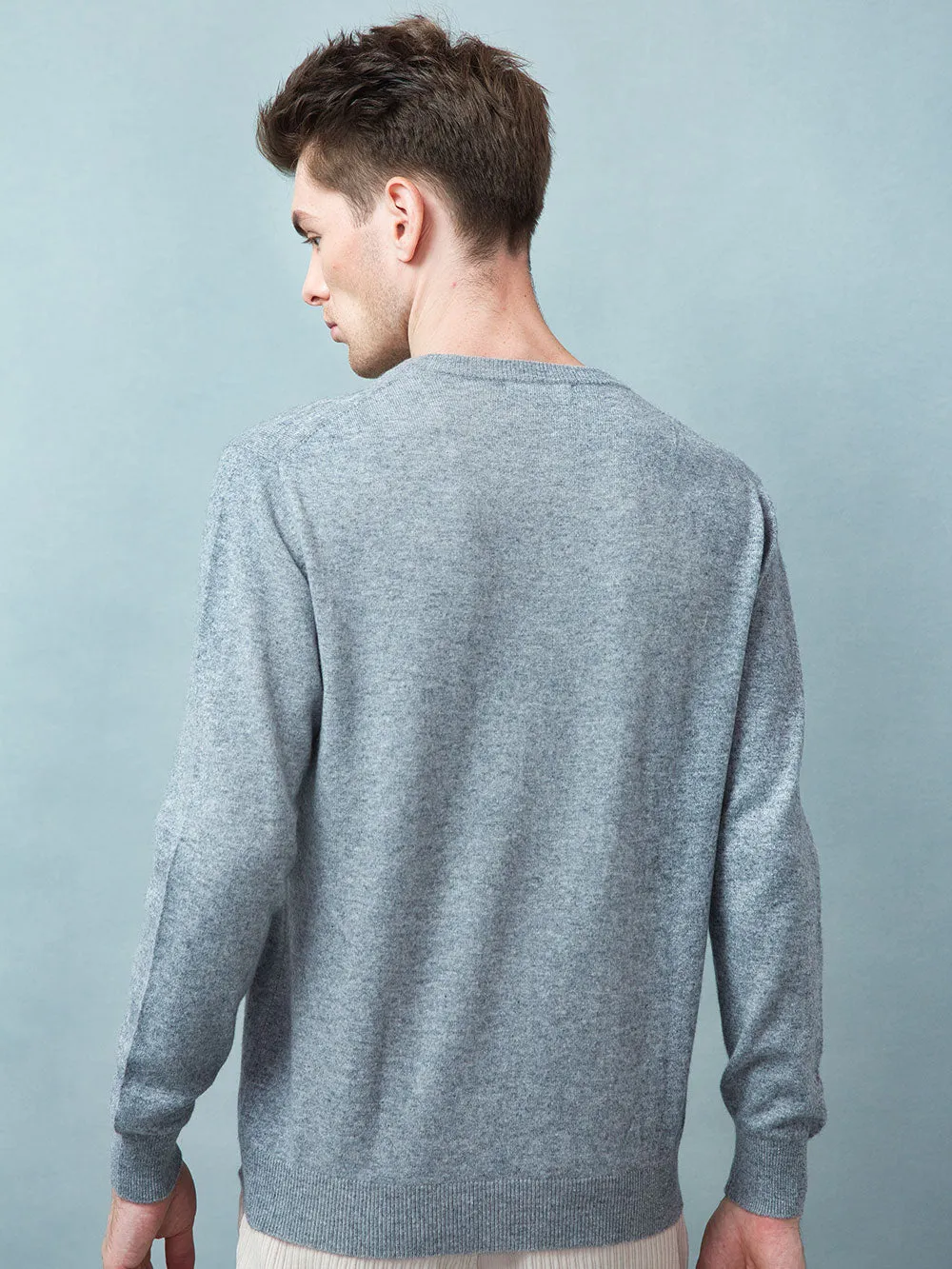 Men's 100% Mongolian Cashmere  V Neck Sweater