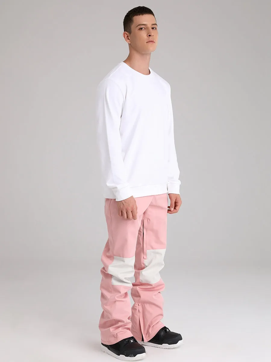 Men's Snow Pants Color Block Design