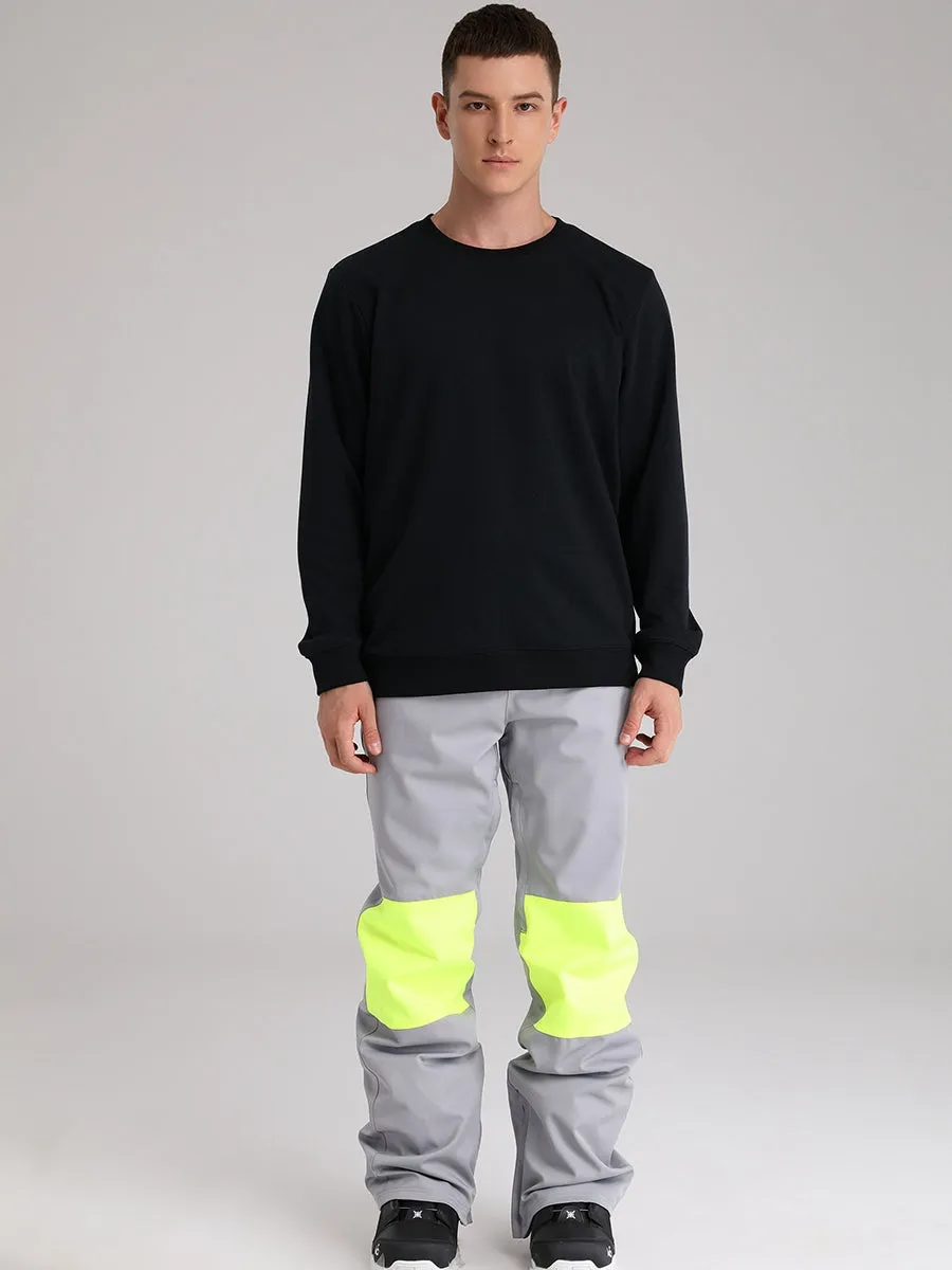 Men's Snow Pants Color Block Design
