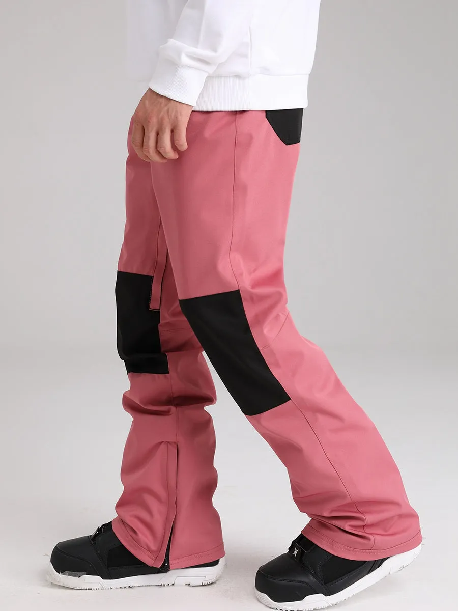Men's Snow Pants Color Block Design