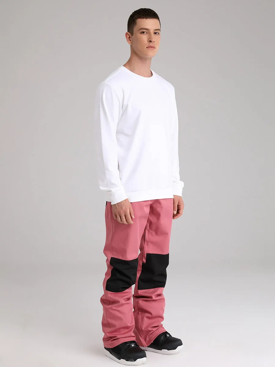 Men's Snow Pants Color Block Design