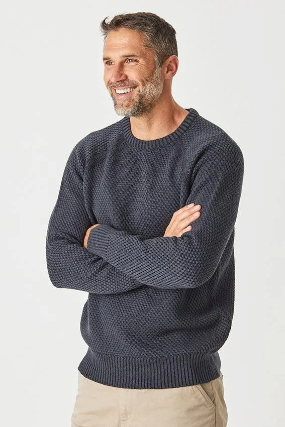Merino Moss Platted Crew