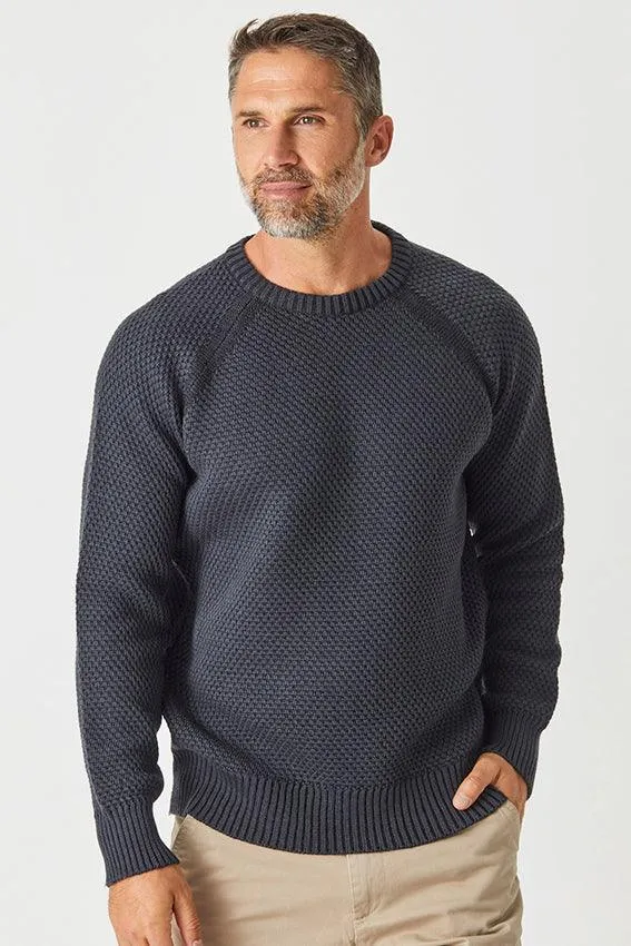 Merino Moss Platted Crew
