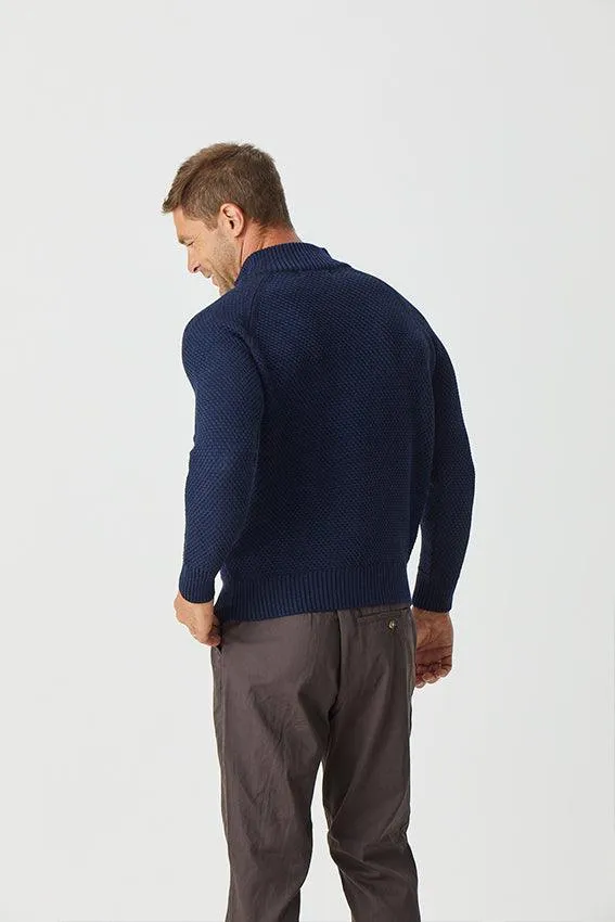 Merino Moss Platted Crew