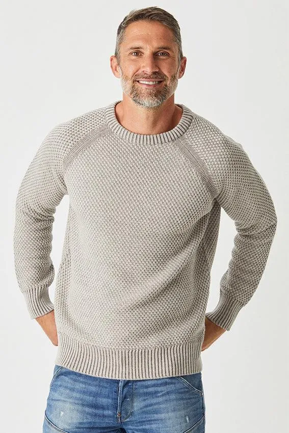 Merino Moss Platted Crew