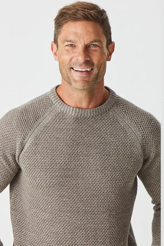 Merino Moss Platted Crew