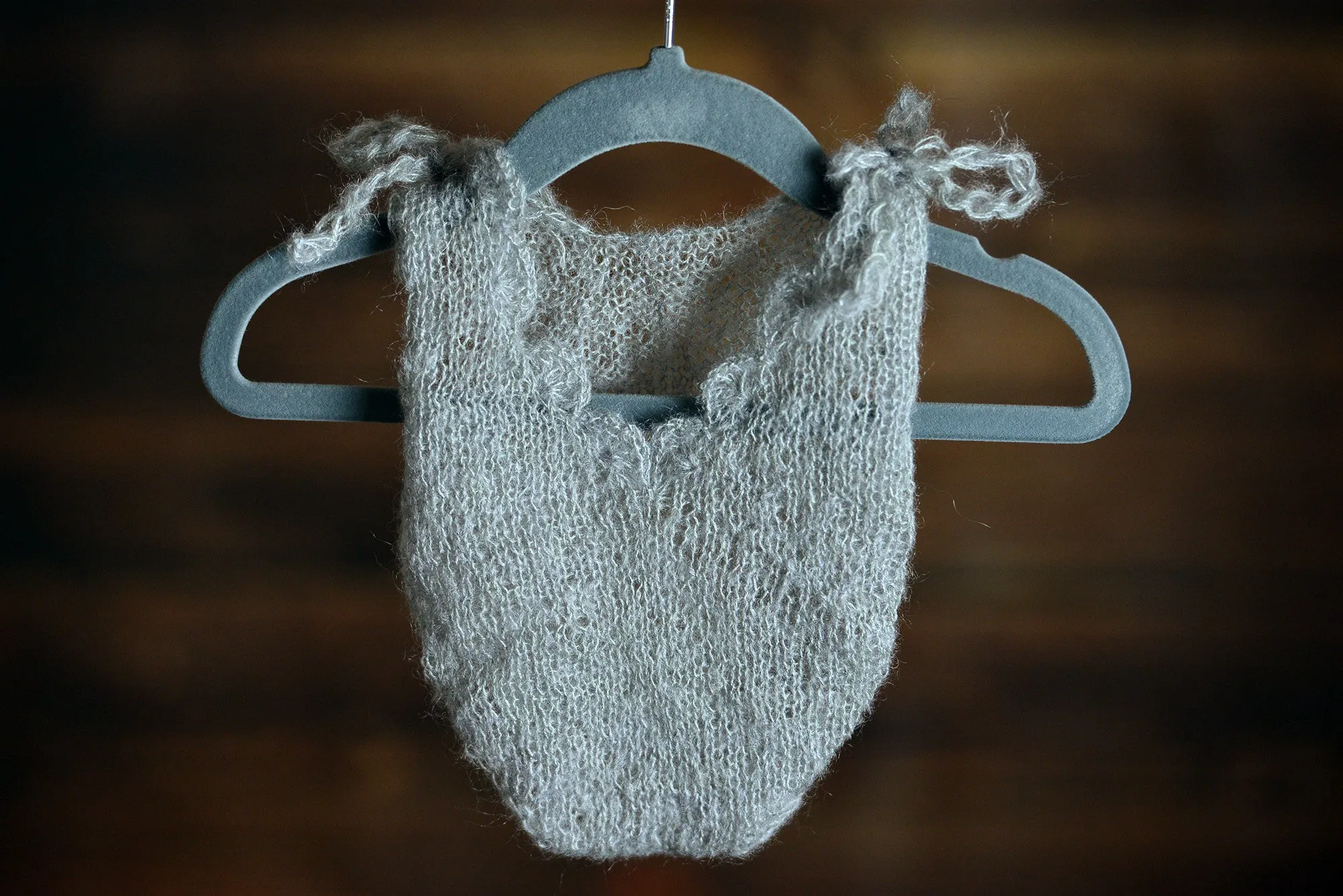 Mohair Bodysuit - Silver