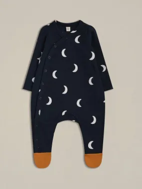 Navy Midnight Suit With Contrast Feet