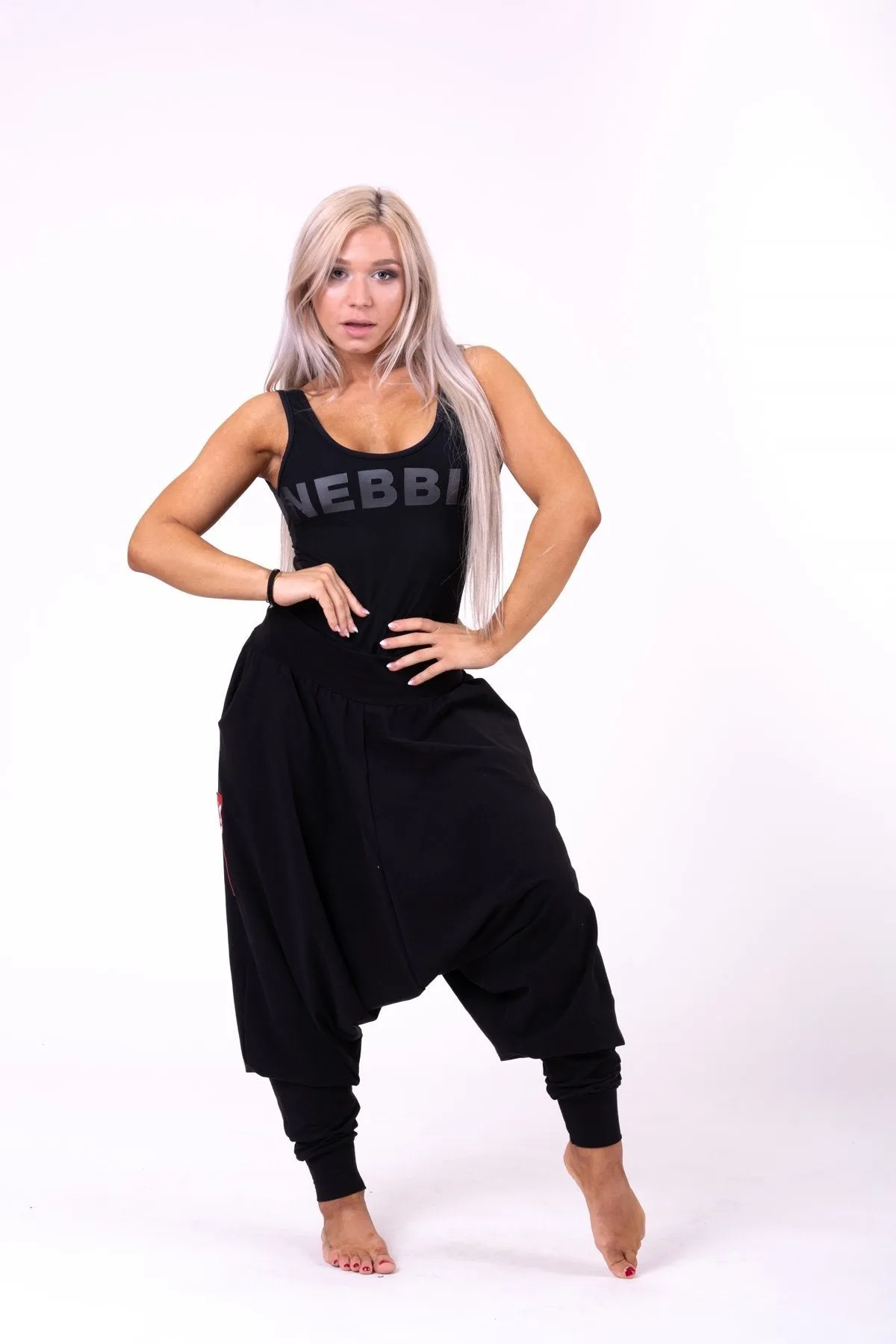 Nebbia Red Label Aladdins Pants 668 - Black