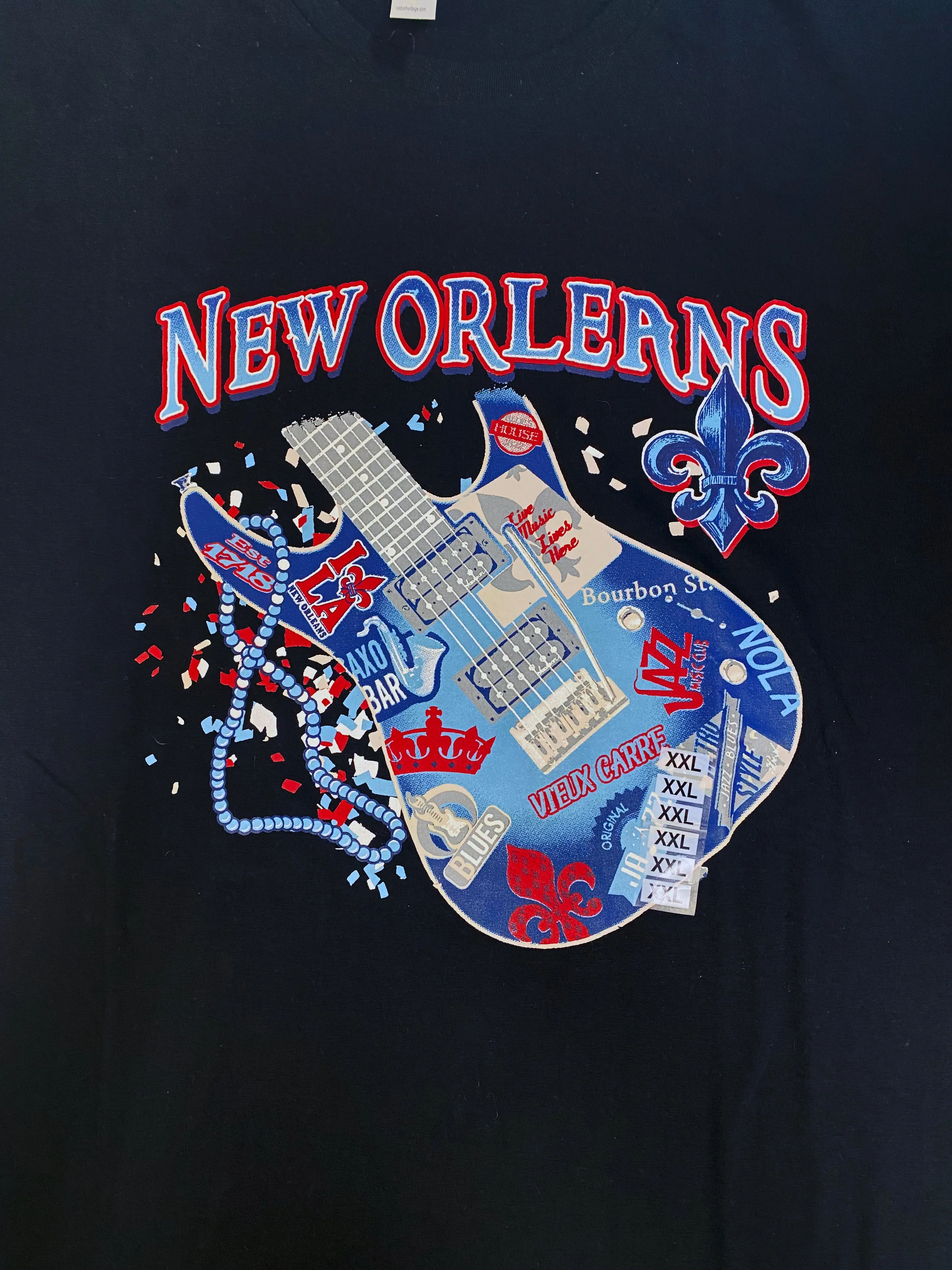 New Orleans All Over Guitar T-Shirt