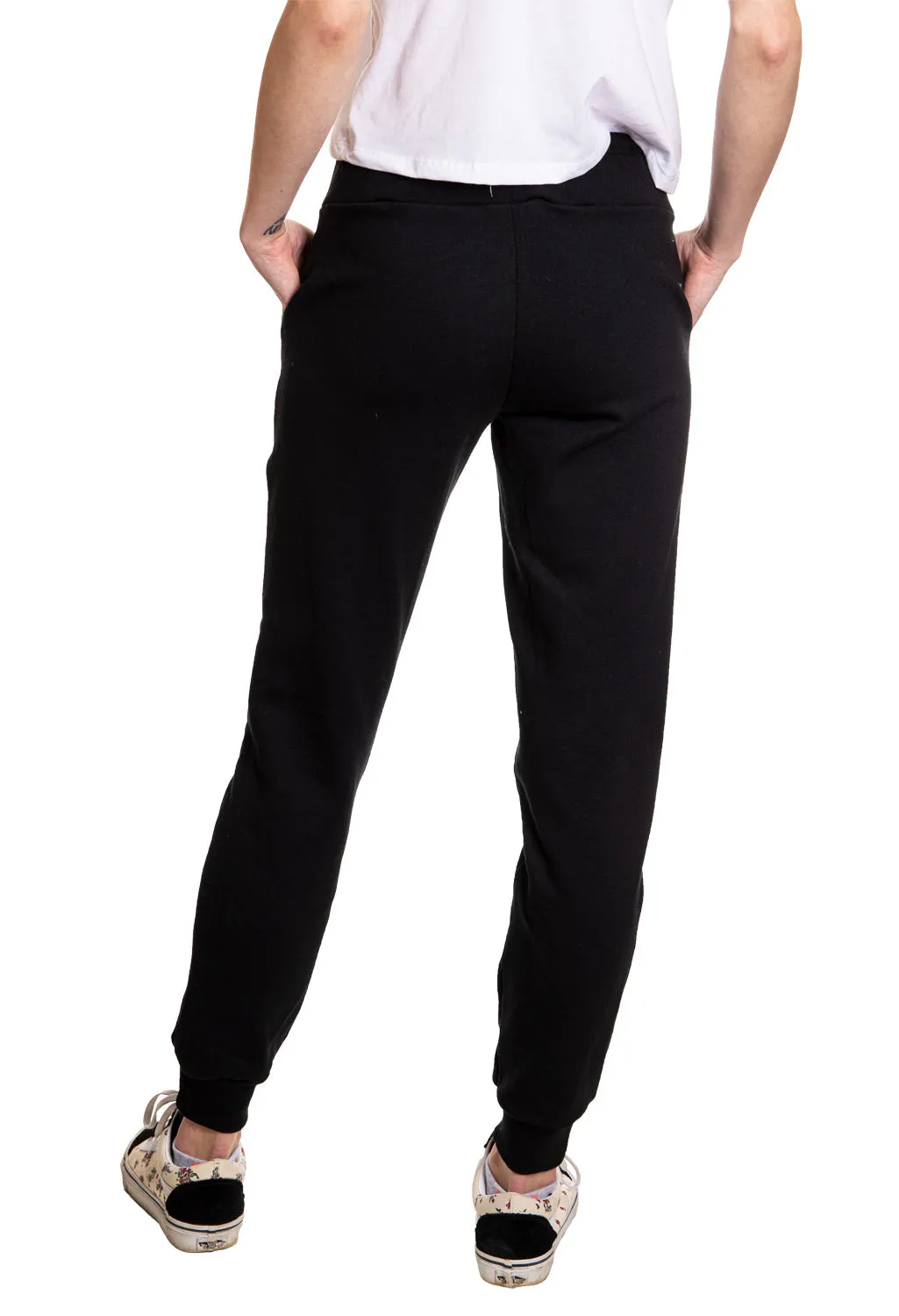 NHL licensed Detroit Red Wings  Women's Black cuffed joggers
