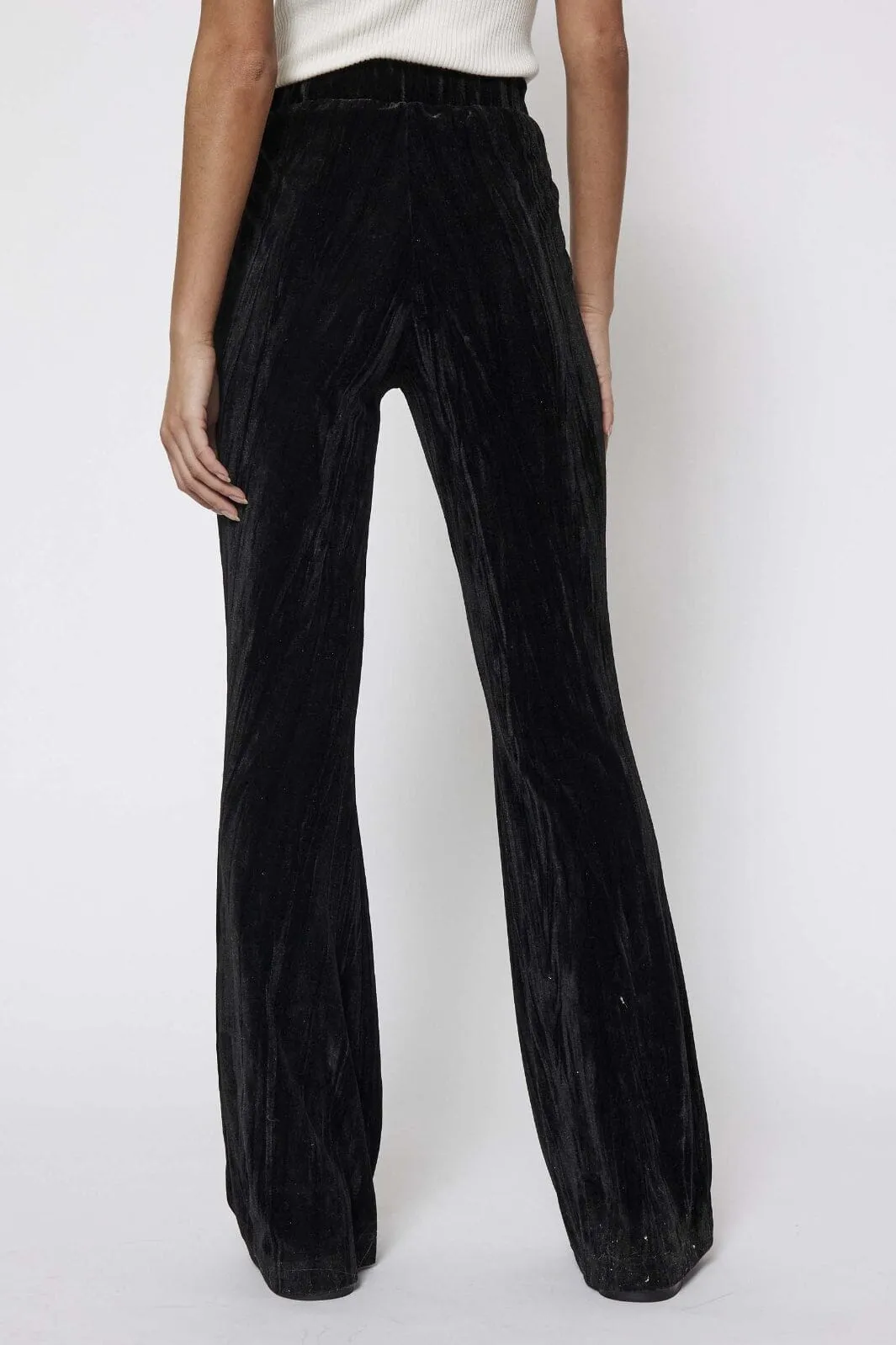 NORR - Velvetta Flared Pants - Black
