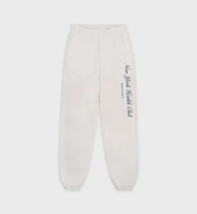 NY Health Club Sweatpant - Heather Gray/Navy