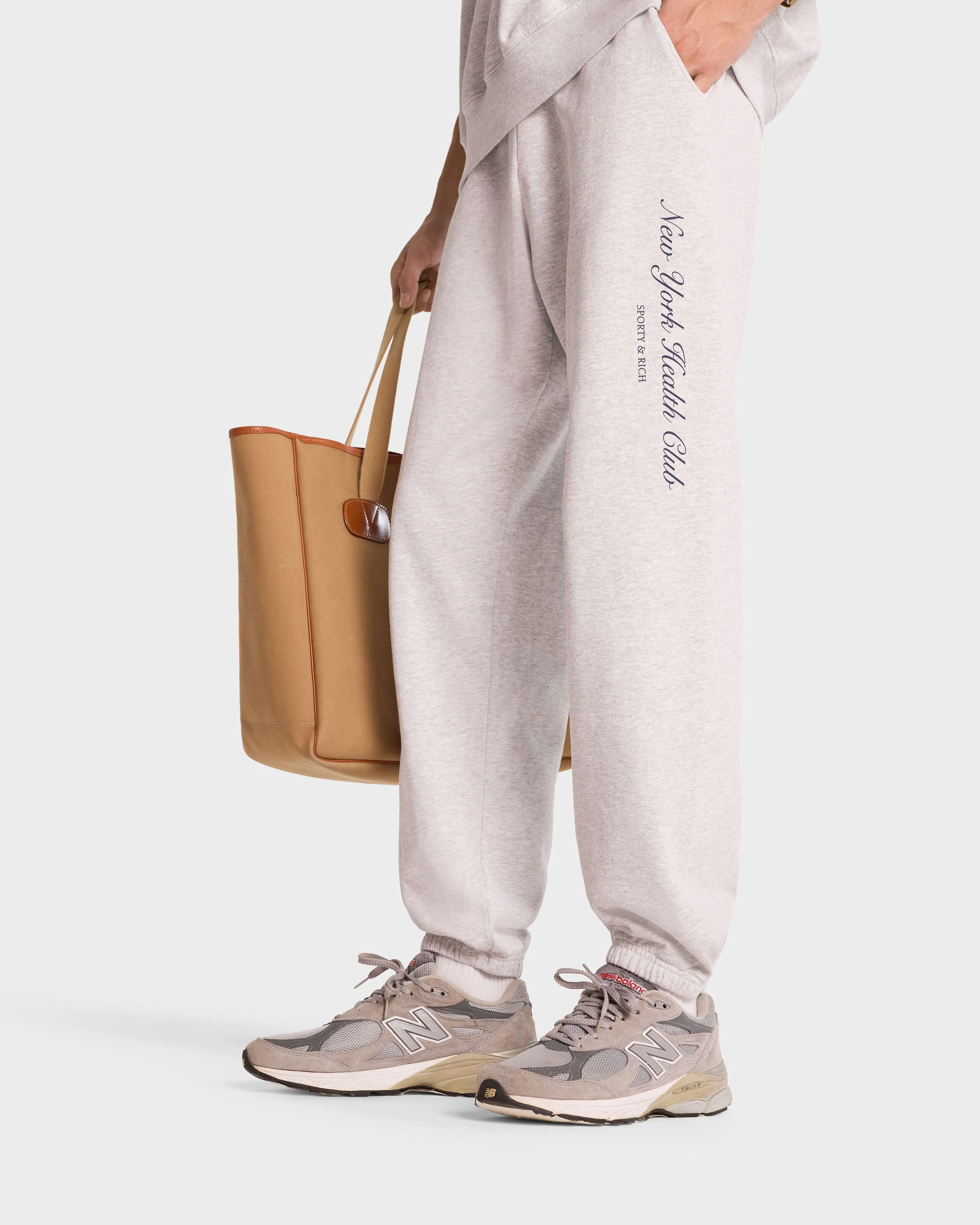 NY Health Club Sweatpant - Heather Gray/Navy