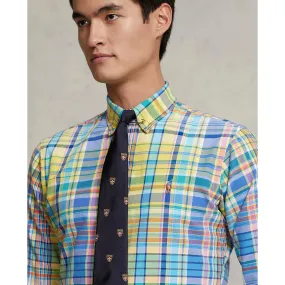 Oxford Shirt - Plaid - Yellow/Turquoise Multi