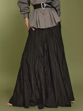 P9158 Linen Flared Slacks
