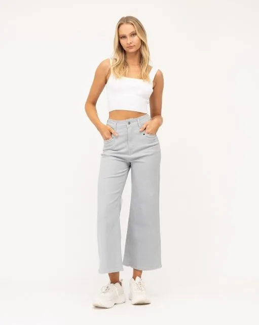 Paper Heart Vintage Flare Jeans - Light Blue