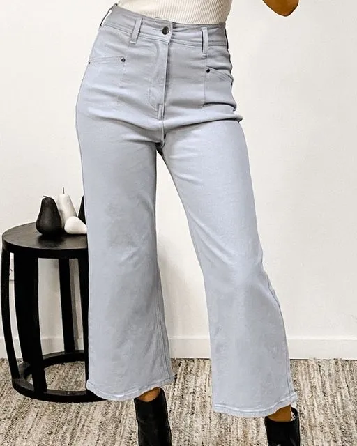Paper Heart Vintage Flare Jeans - Light Blue