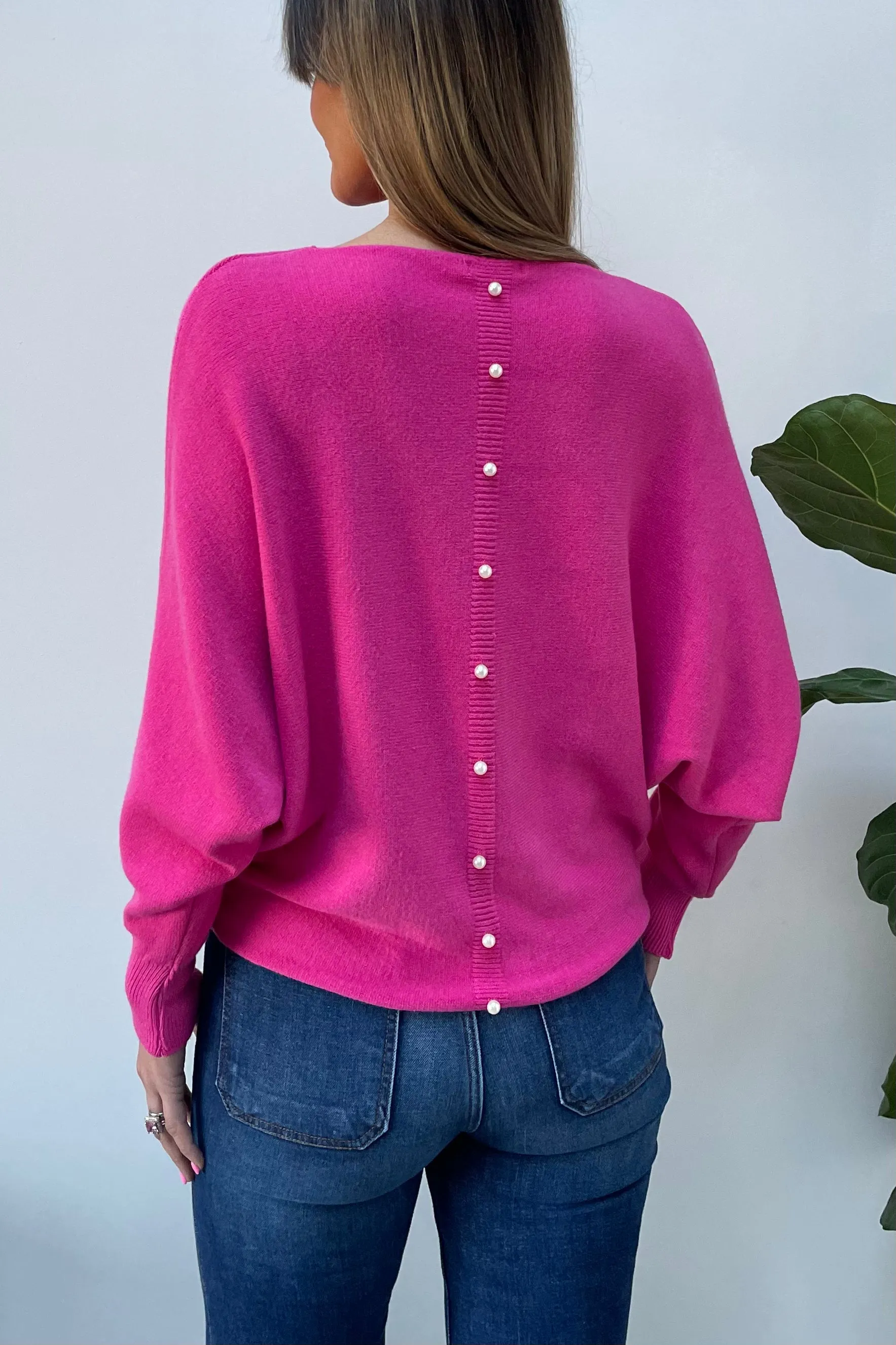 Pearl Back Sweater