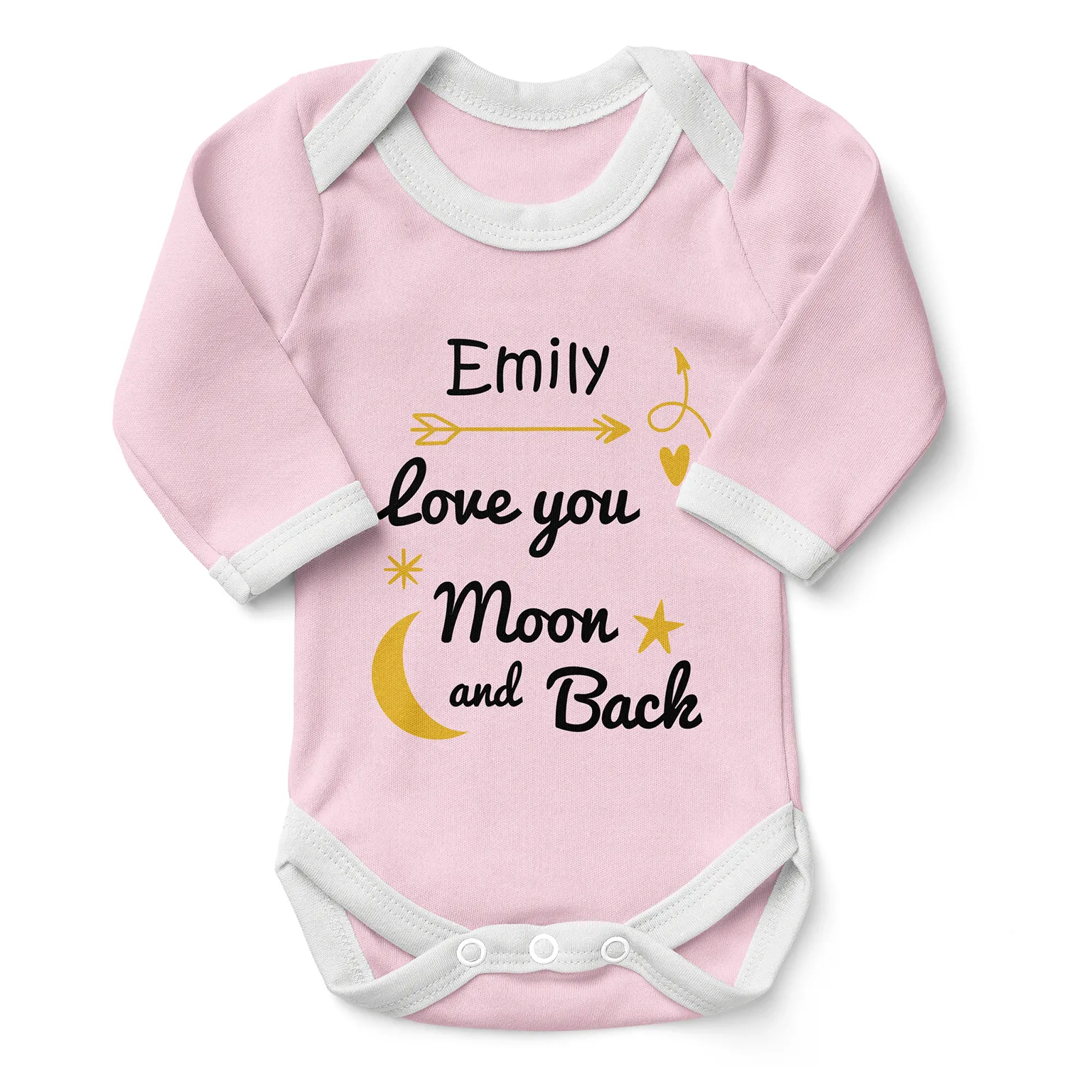 [Personalized] Endanzoo Organic Baby Bodysuit - Love You To The Moon & Back
