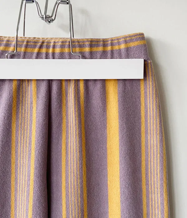 PHEENY/PILE BORDER FLARED PANTS(LAVENDER)