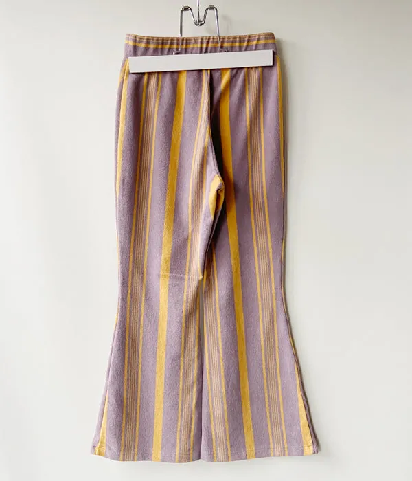 PHEENY/PILE BORDER FLARED PANTS(LAVENDER)