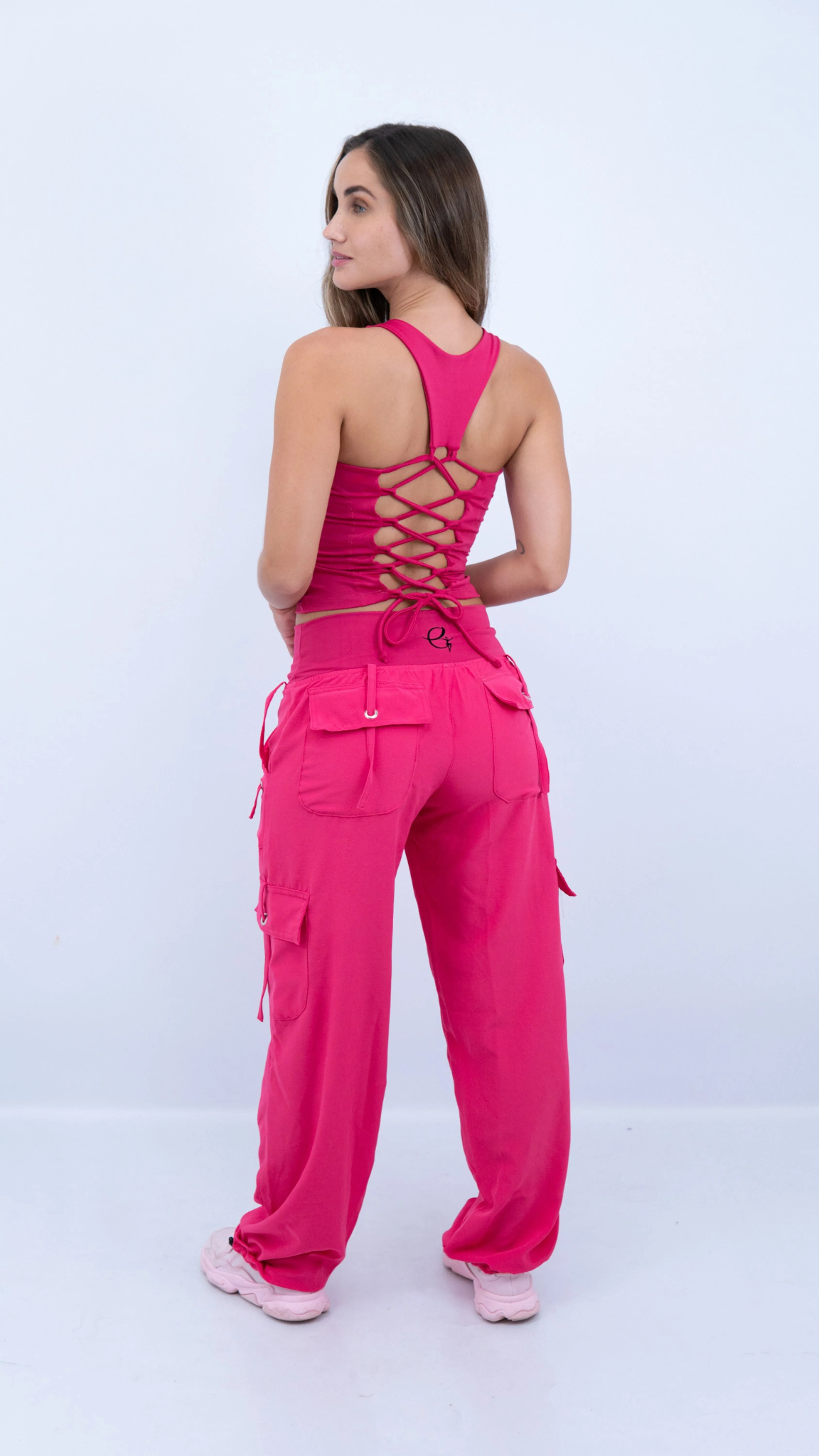 Pink Lis Cargo Pants